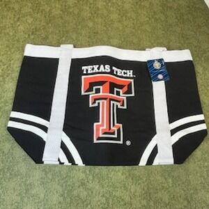 Texas Tech Red Raiders NCAA Canvas Tailgate Tote Bag Officially Licensed Black